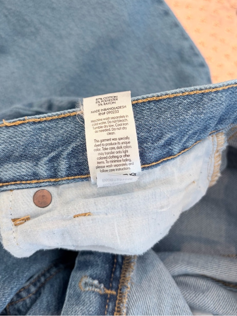 PacSun High-Rise Straight Leg Dad Jeans Y2K Vintage Normcore Streetwear 29 - Picture 10 of 13